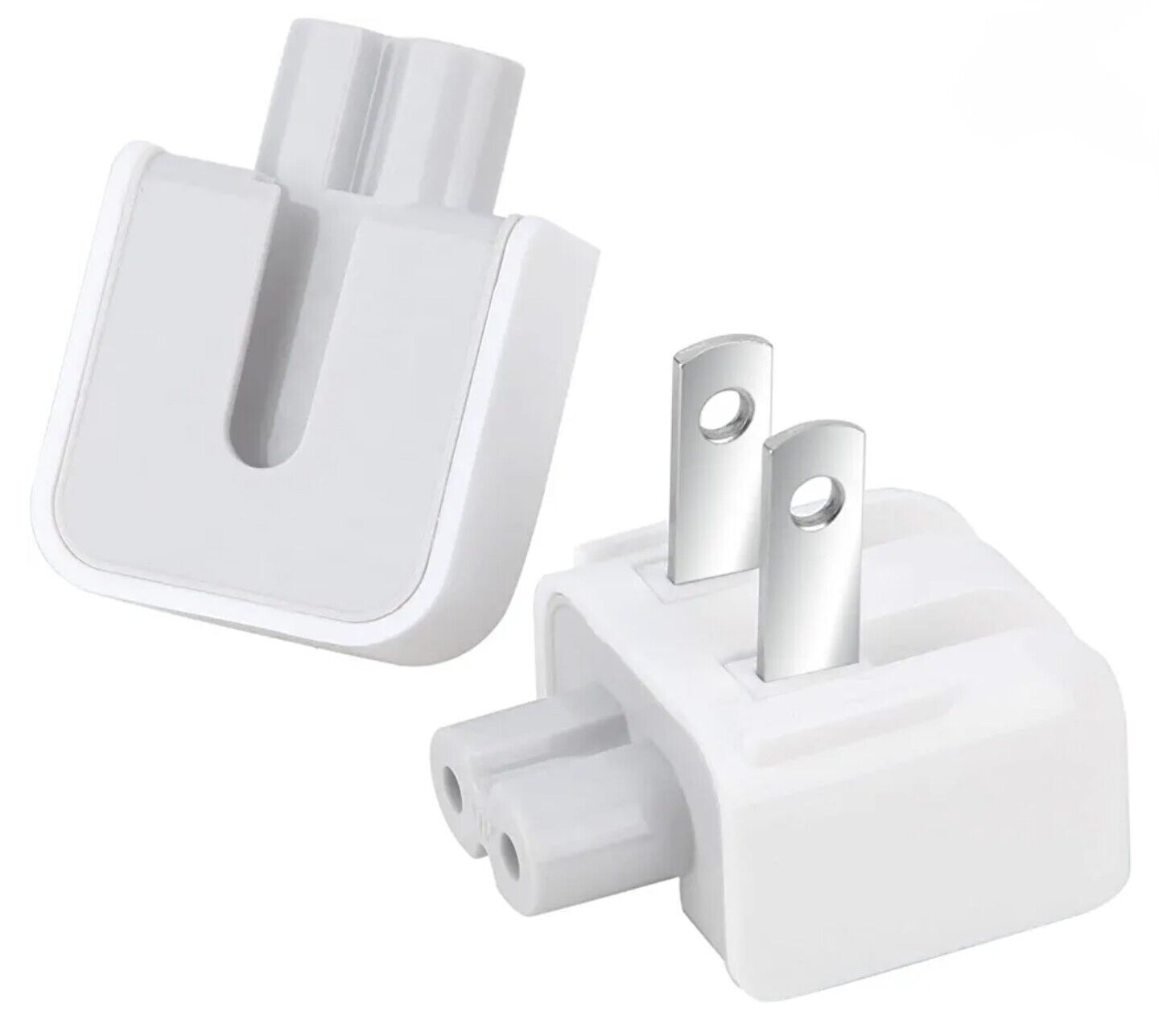 Set of 2 - 100% Genuine OEM MagSafe AC Wall Adapter Apple DUCKHEAD 2 PRONG PLUG 
