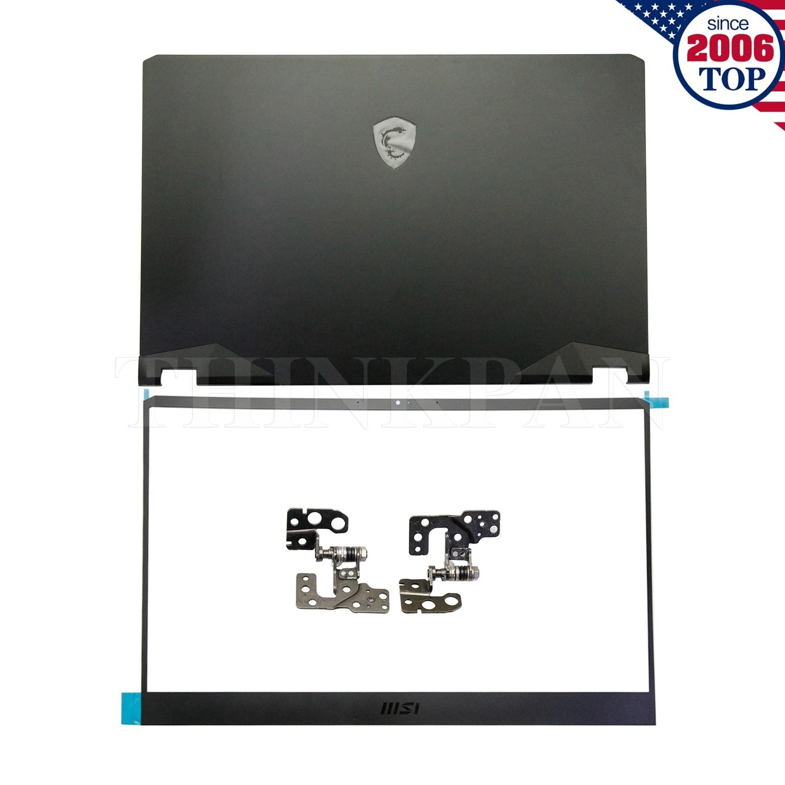 New MSI Vector GE76 GP76 MS-17K1 LCD Back Cover+Bezel+Hinges Black 3077K1A421 US