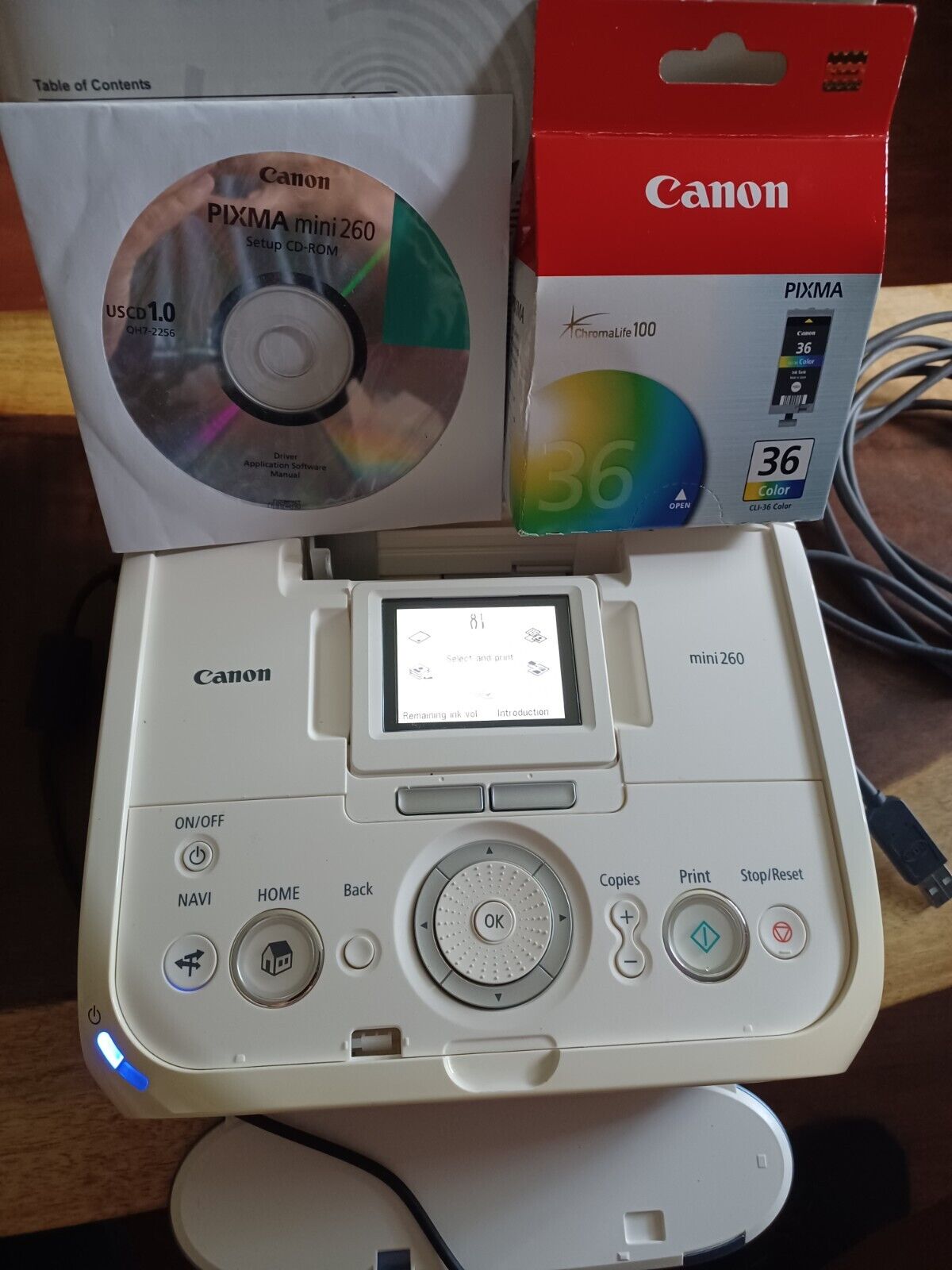 Canon Pixma Mini 260 Inkjet Printer