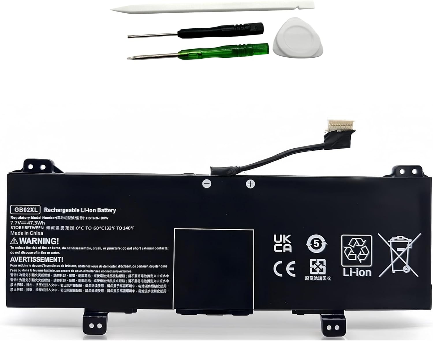 GB02XL New Laptop Battery Compatable with HP ChromeBook 14 DB0051CL X360 11 G2