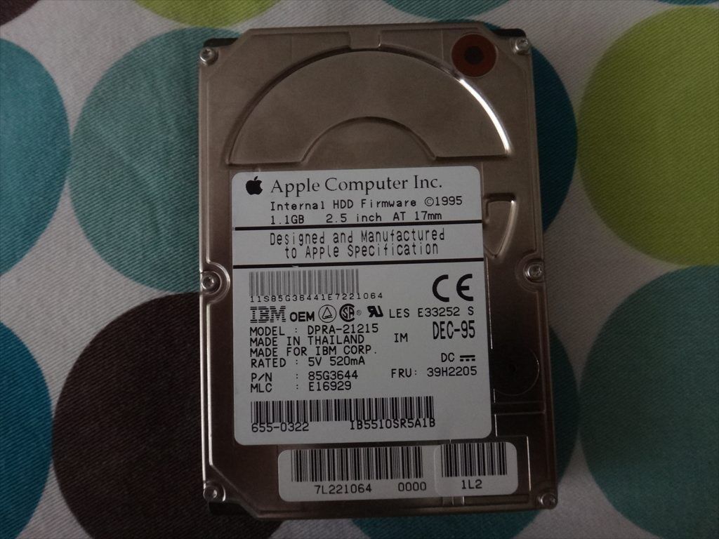 Apple IBM 1.1GB Internal Hard Disk Drive IDE ATA for Mac PowerBook 2.5