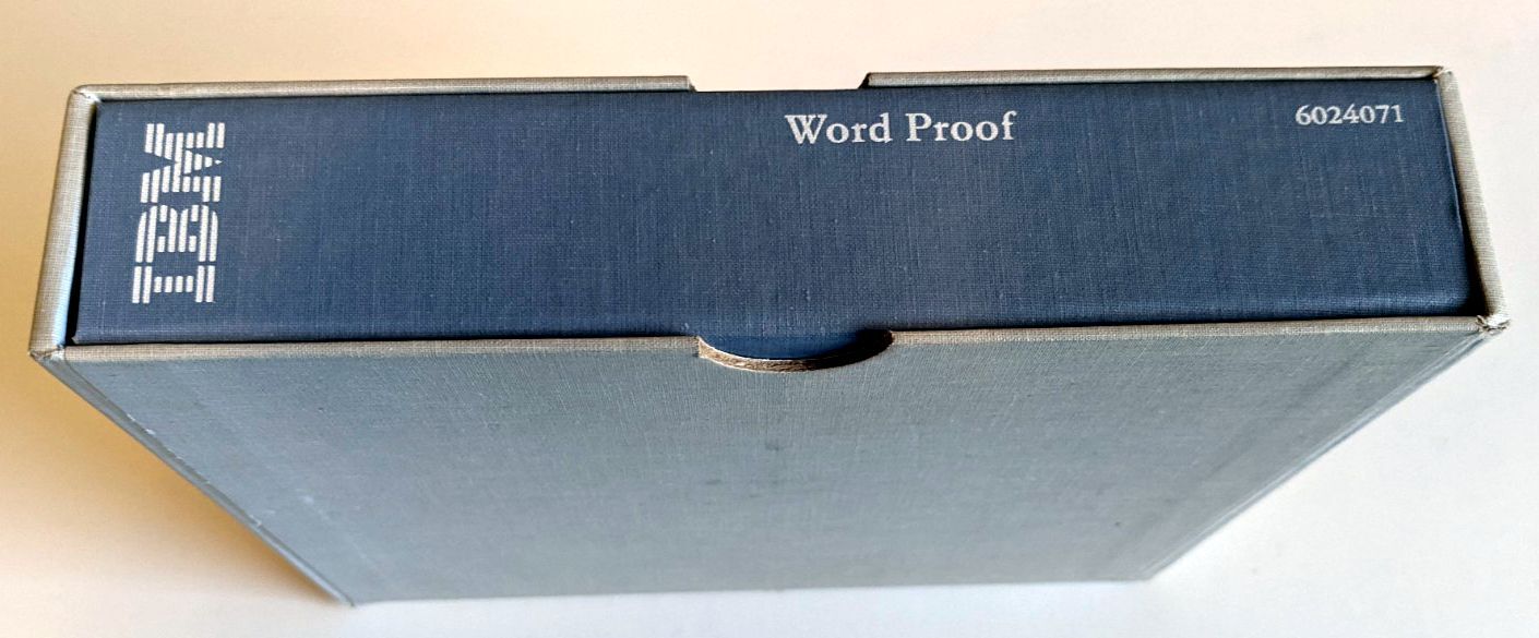 IBM Word Proof Manual and Software 6024071 FIRST EDITION 1983