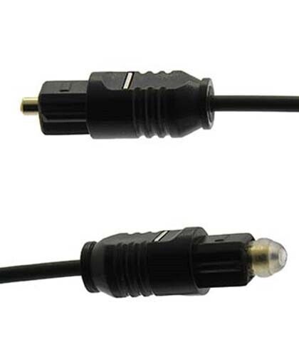 50Ft Toslink Optical Fiber Optic Male to Male M/M Digital Audio Cable Black Cord