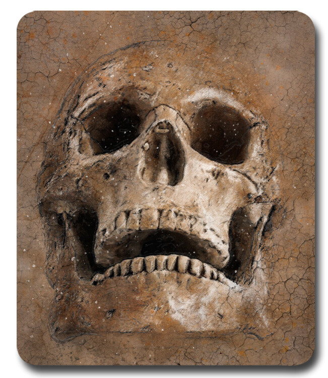 Ancient Skull ~ GOTHIC ART ~ Mousepad PC / Mouse Pad - Goth Fantasy Dark Magic