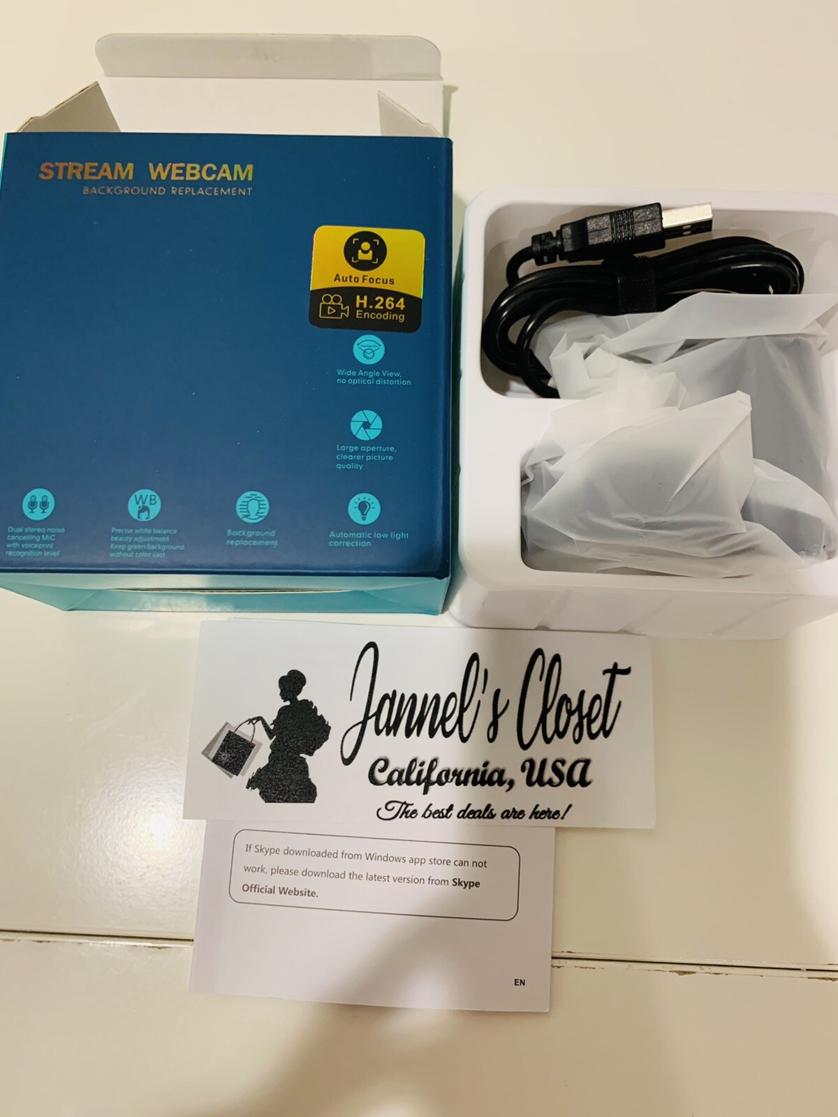 Vitade 1080p USB Pro PC Webcam With Ring Light