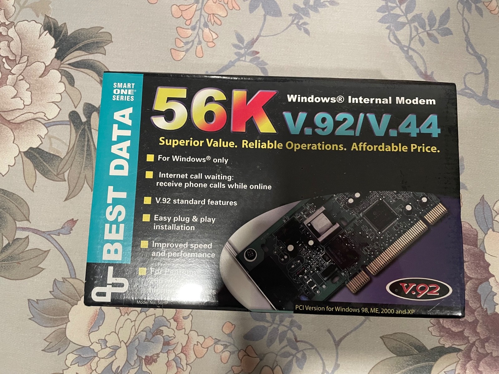 VINTAGE Best Data 56K Windows Internal Modem V.92/V.44 New