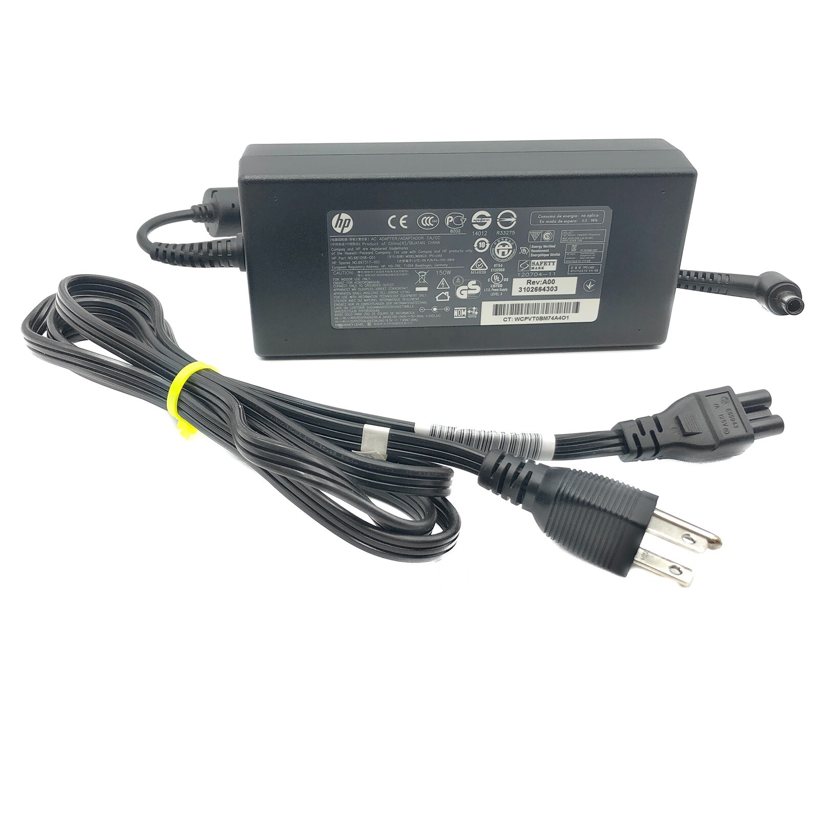 Genuine HP AC Adapter Charger for HP EliteDisplay S340C 34-inch Curved Monitor