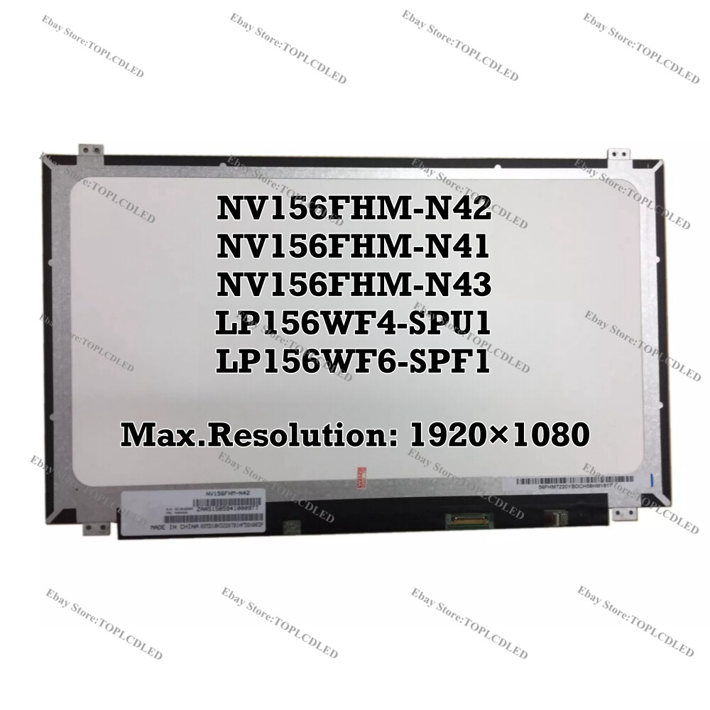 NV156FHM-N42 Fit NV156FHM-N41 NV156FHM-N43 LP156WF4-SPU1 LP156WF6-SPF1 LCD FHD