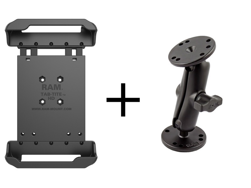 RAM Flat Surface Mount - Samsung Galaxy Tab A9,  Tab 4 8.0, Tab A11, Use  w/Case