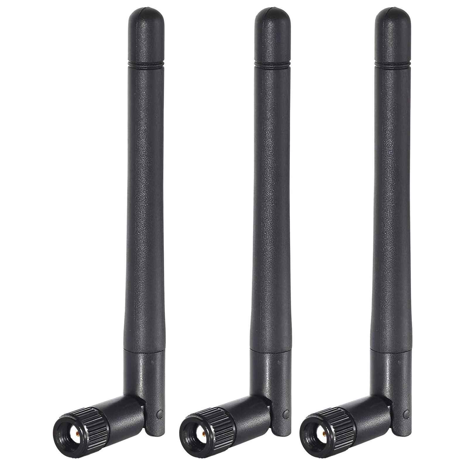 (3-pack) RP-SMA Antenna for WiFi 2.4GHz 5Ghz Wireless Router or Card 3X