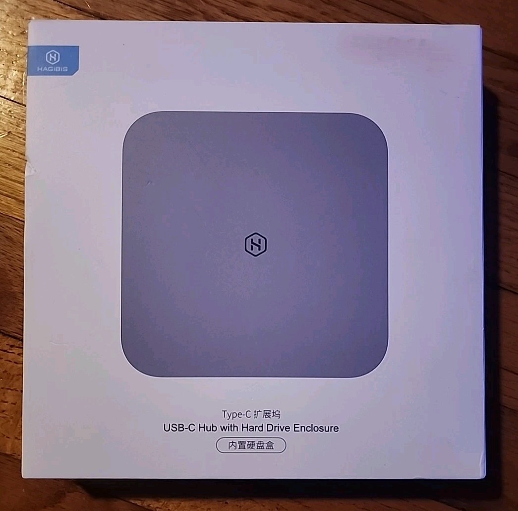 Hagibis MC25 USB-C Hub with Hard Drive Enclosure / Type-C 