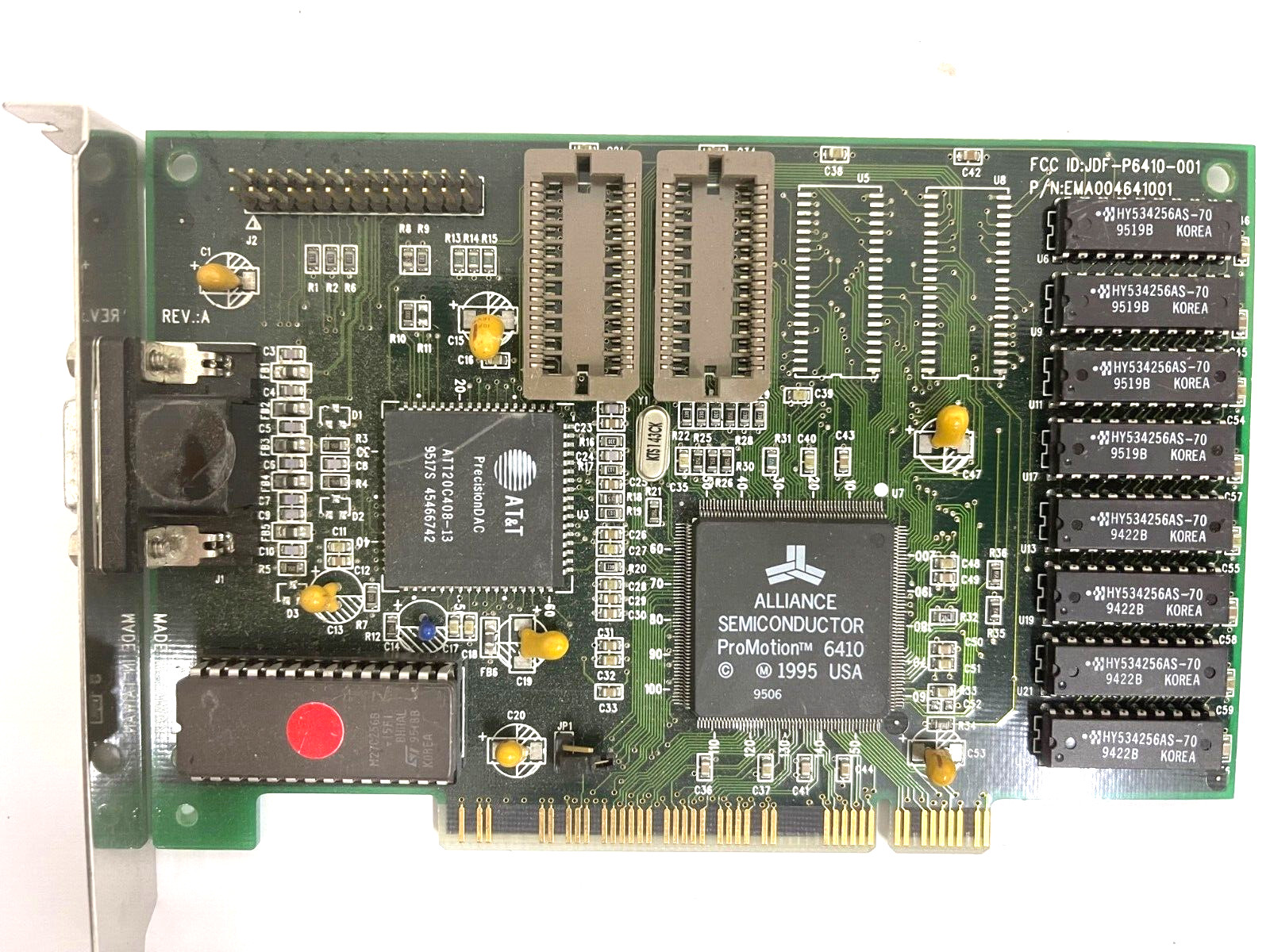 VINTAGE 1995 TNC CHEMICALS ALLIANCE P6410  1 MB EXP 2 MB PCI VGA CARD MXB106