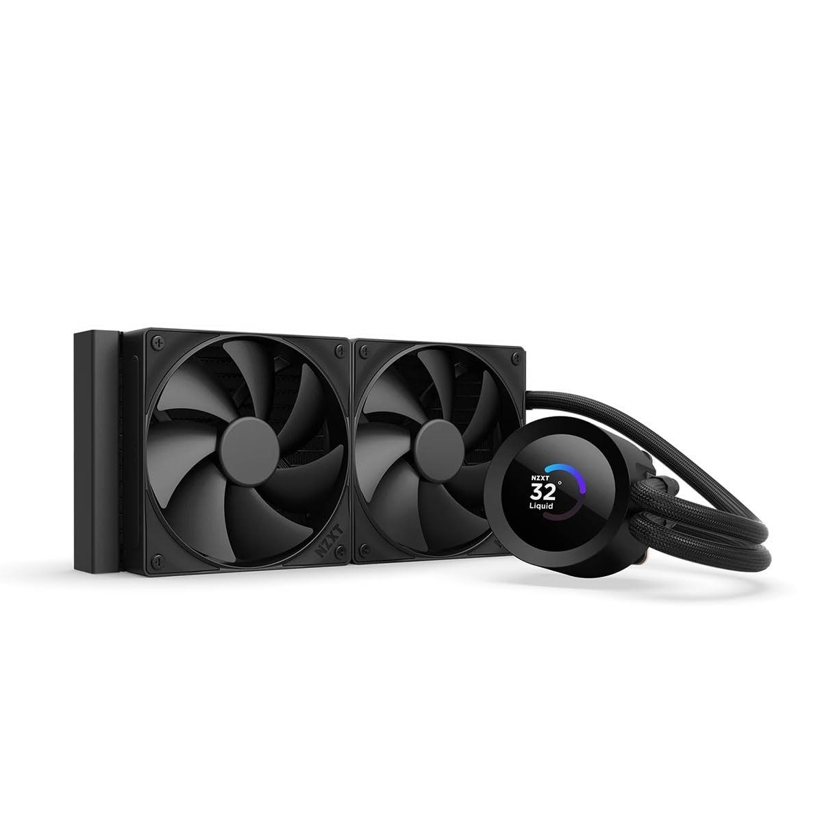 240mm AIO CPU Cooler with LCD Display - High Performance Liquid Cooling System