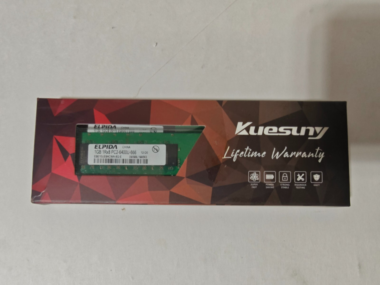 Elpida 1GB DDR2-800 RAM Computer Memory EBE10UE8ACWA-8G-E PC2-6400U-666 Desktop