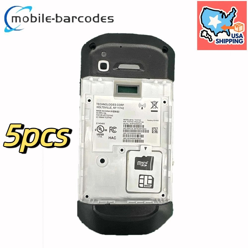 5pcs Middle Camera Cover w/Side Button Replacement for Zebra TC57 TC57HO Scanner