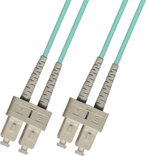 250M OM3 10GB Multimode Duplex Fiber Optic Cable 50/125 SC Aqua Patch Cable