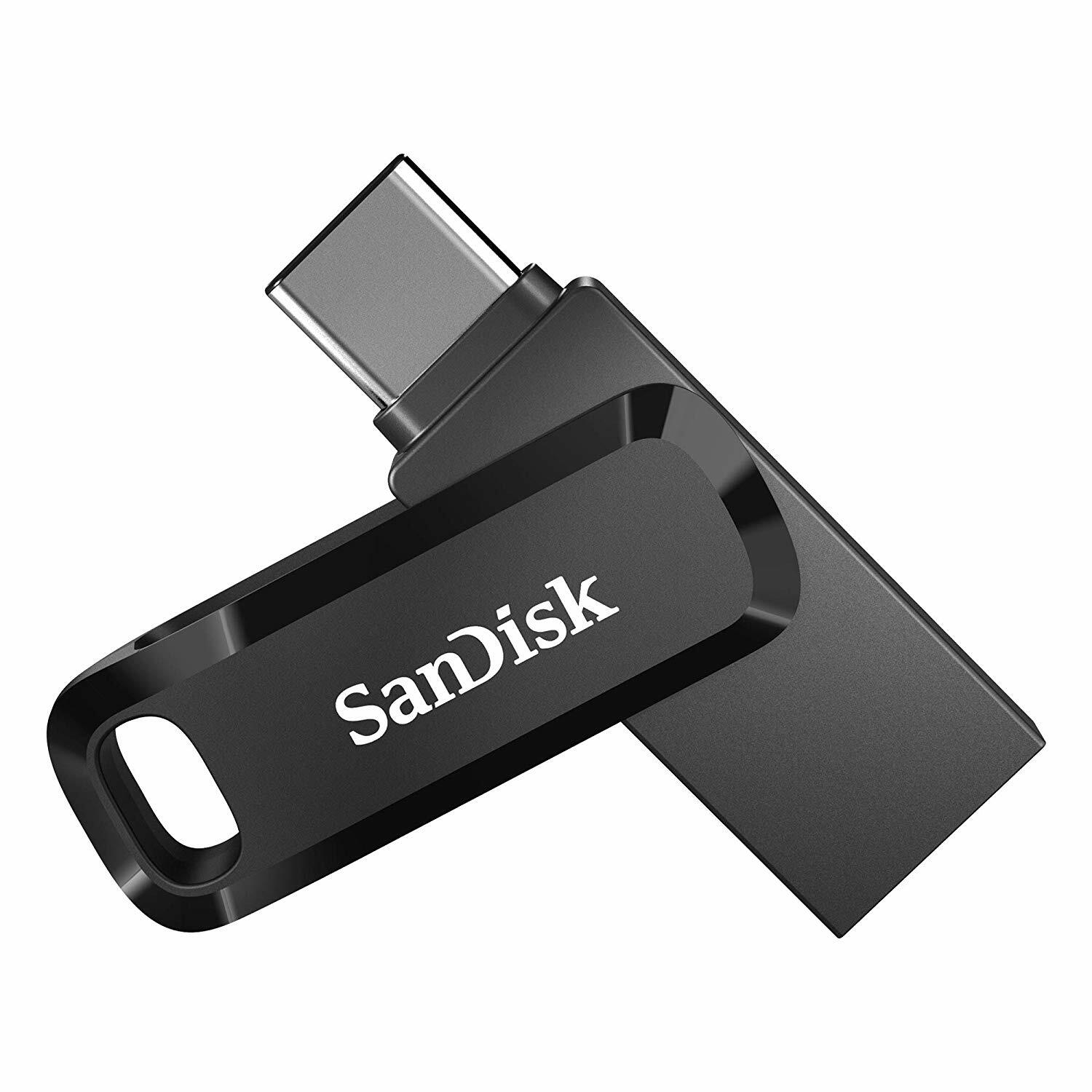SanDisk Flash Drive Ultra Dual Go USB Type-A & Type-C 64GB 128GB 256GB 512GB lot