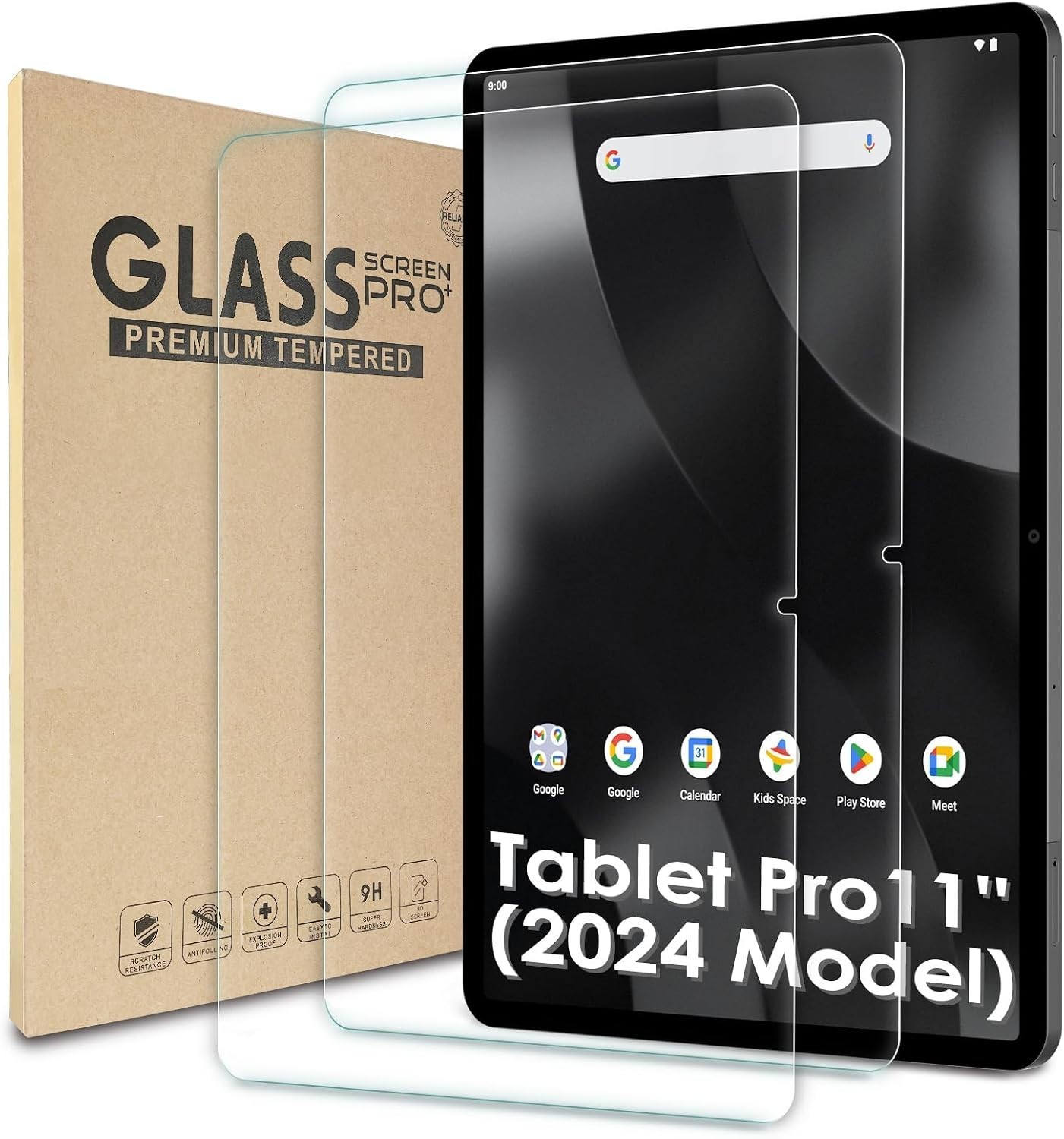 Ultra-Thin 2-Pack Screen Protectors for Onn 11" Tablet Pro with 99% Clarity