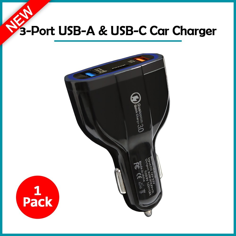 B2G1 Quick Charge QC FAST Car Charger USB-A Type C For OnePlus 10/11/12/13 / 13R
