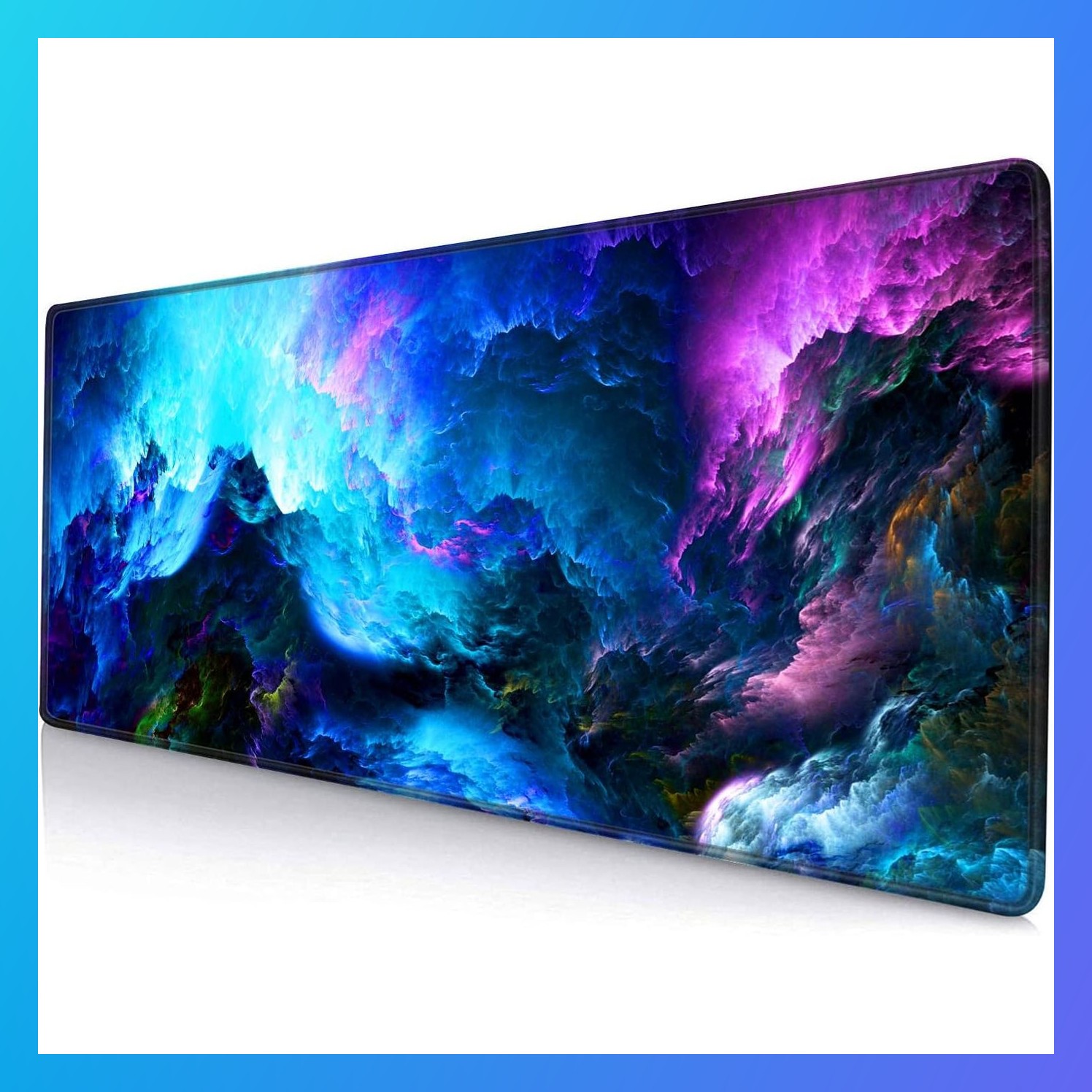 Gaming Mouse Pad Large Non-Slip Rubber Base 31.5x11.8 in Dazzling Galaxy