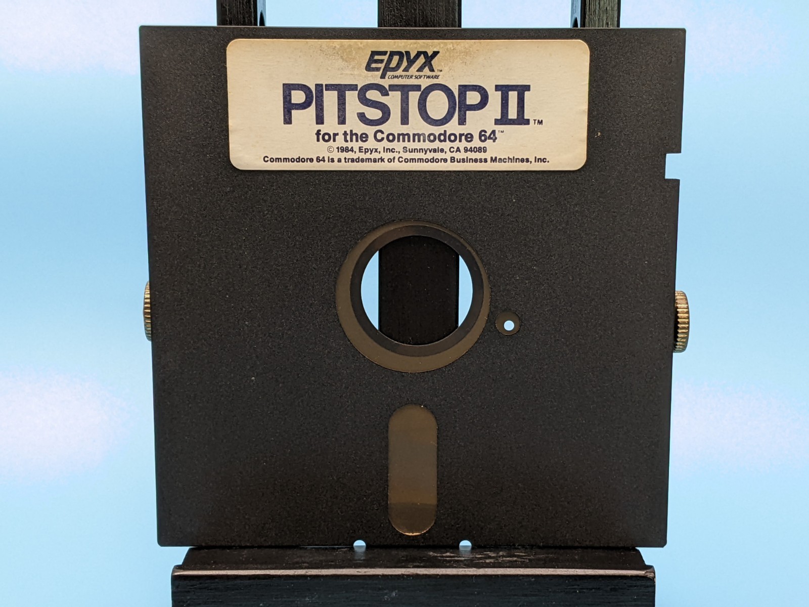 Pitstop II Epyx 5.25 Floppy Commodore 64/128: Vintage Software 1984 / Untested