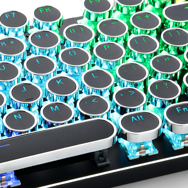 New DIY Key Cap 104 Keys Retro Steam Punk Typewriter Mechanical Keyboard Keycap
