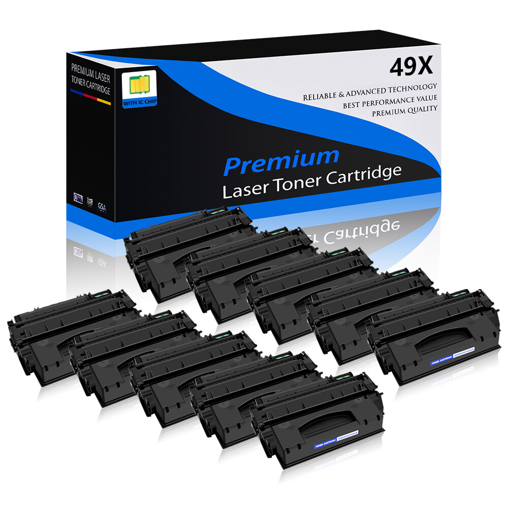 10PK Black Q5949X 49X Toner Compatible for HP LaserJet 1320TN 1320NW 3390 3392
