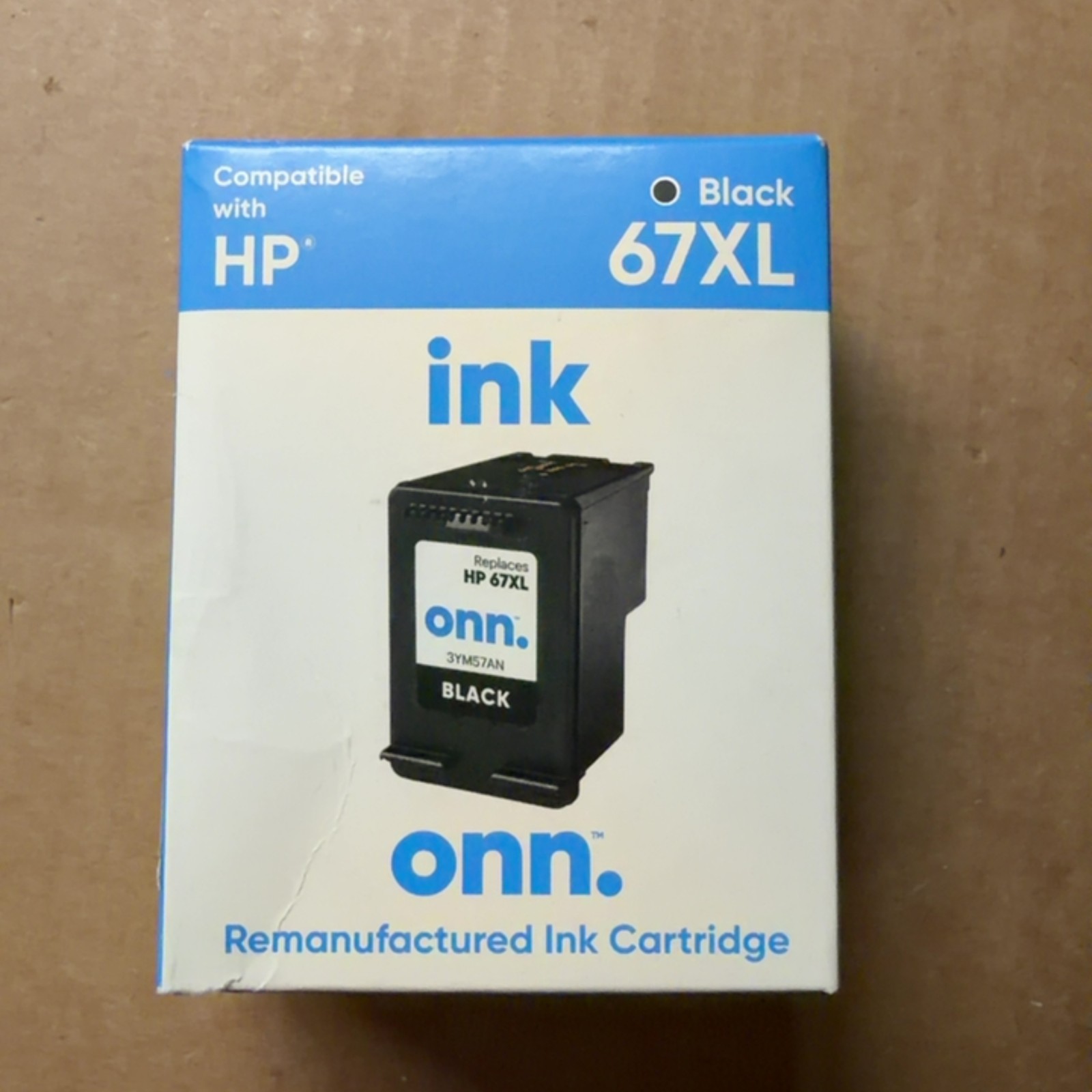 onn Re-manufactured Ink Cartridge for HP 67XL Black High Yield Compatible