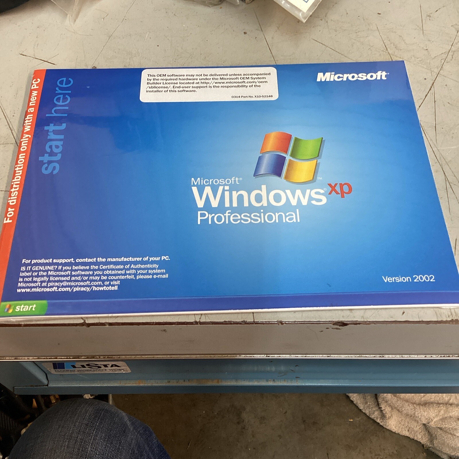 NEW Microsoft Windows XP Professional SP2 Version 2002 X08-48124 - DELL PC