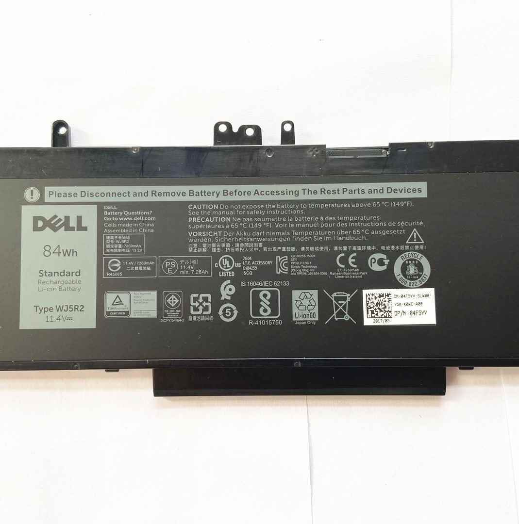 2024 Genuine Laptop Battery WJ5R2 4F5YV 04F5Y For Latitude E5570 Precision 3510