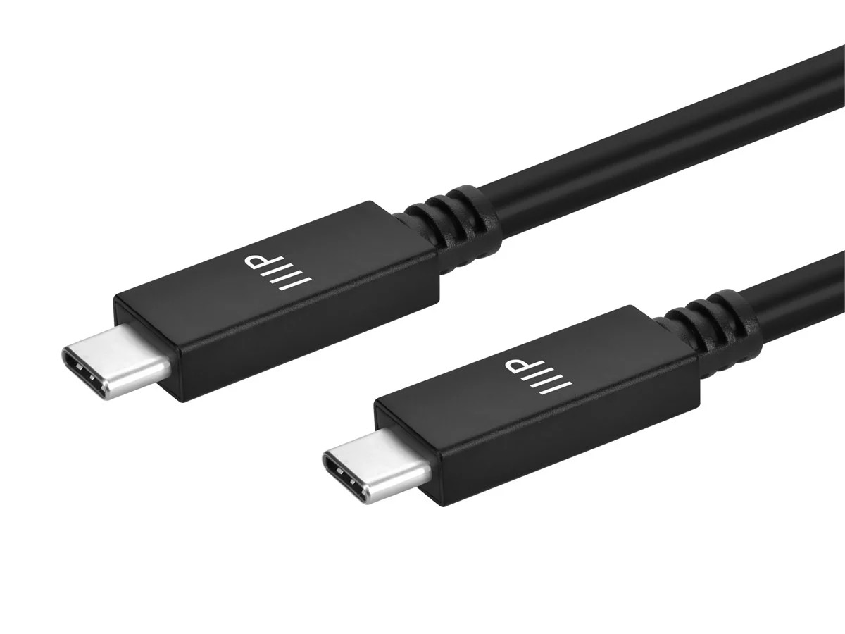 Monoprice Ultra Compact USB Type-C 3.2 Gen2 Cable - 1m (3.3ft) - Black, 10Gbps