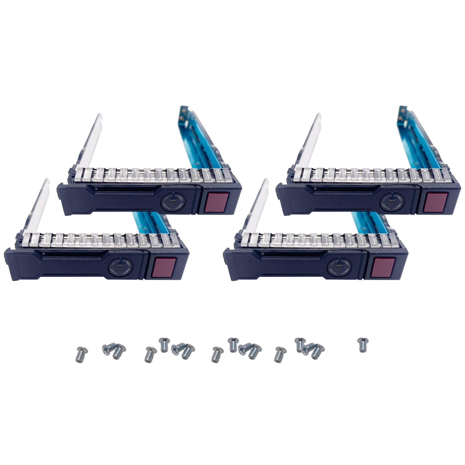 BestParts 4-Pack 2.5" SFF SAS SATA Drive Tray Caddy Compatible with HP Prolia...