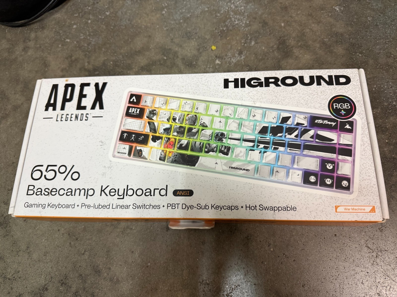 OB Apex Legends Higround ANSI War Machine BASECAMP 65% Keyboard