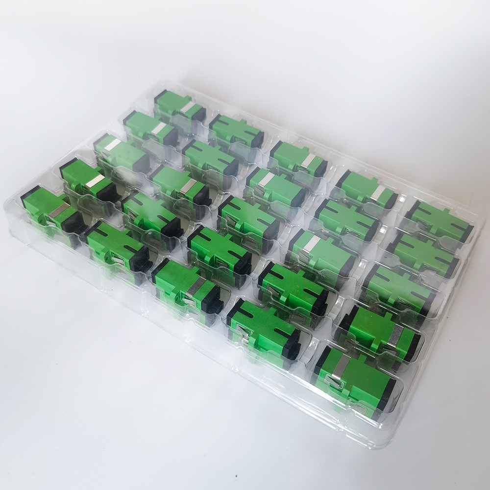 50pcs SC-APC/UPC Fiber Optic Adapter Coupler Fiber Optical Simplex Mode SC-SC
