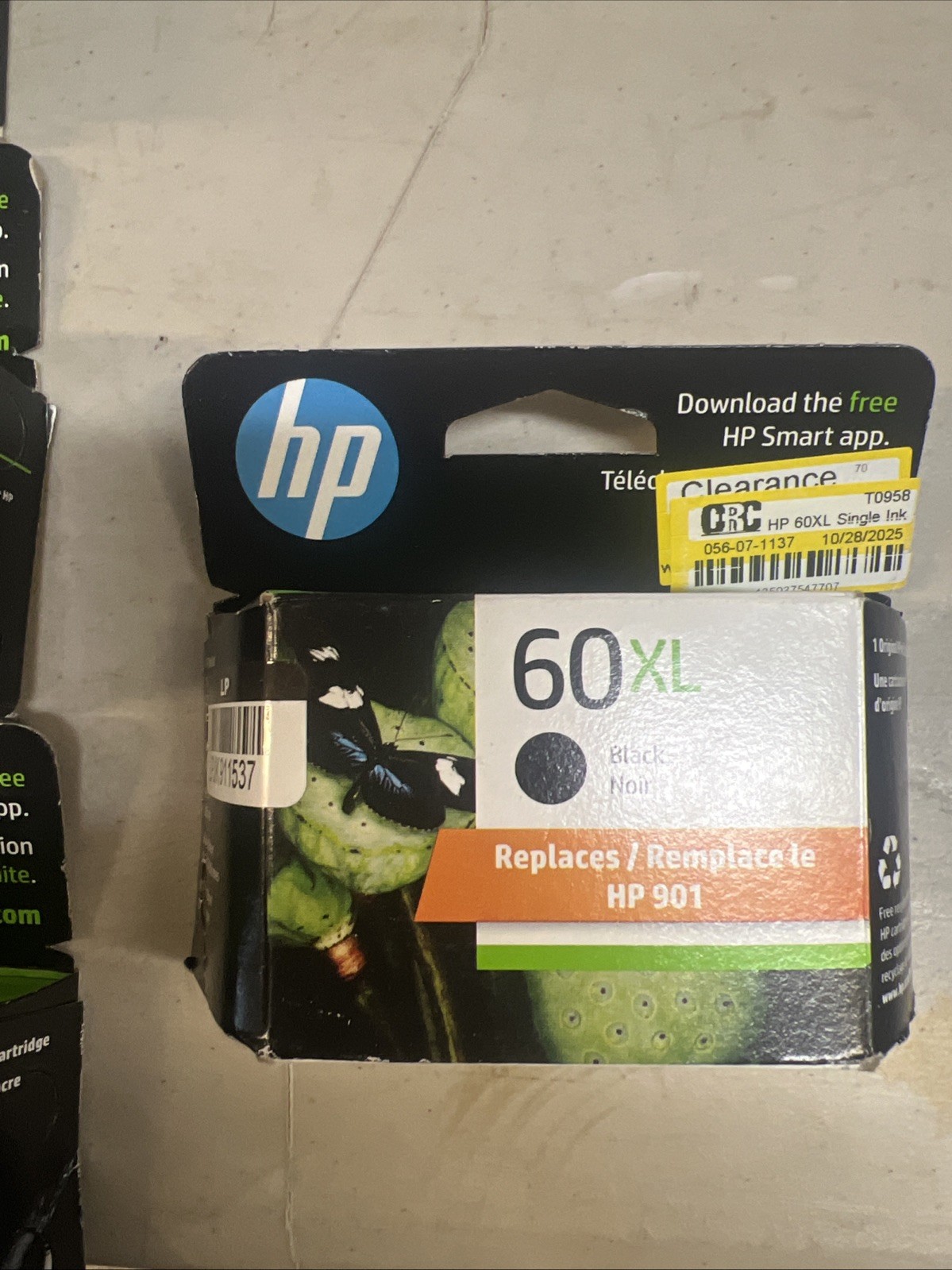 Lot Of 50 HP 60XL Black High-Yield ink Cartridge Replaces HP 901 - (50 Units)