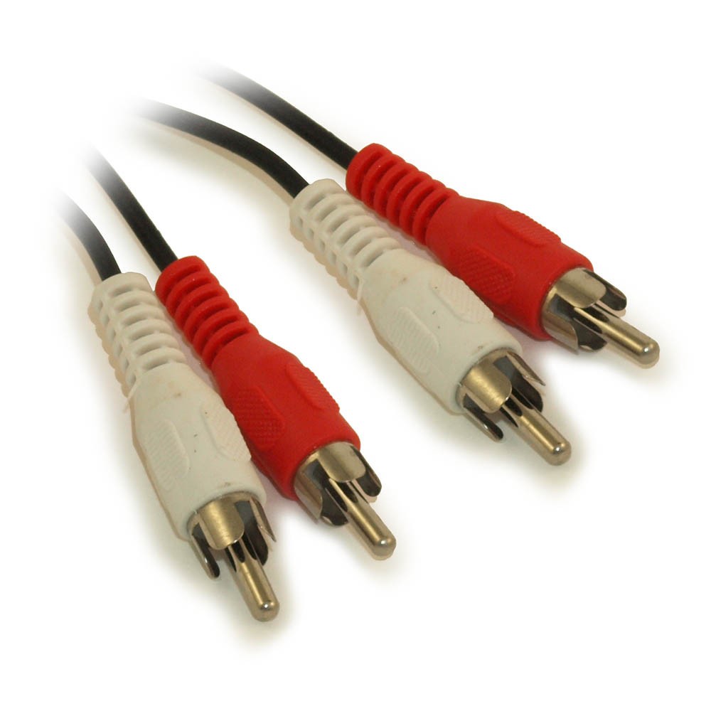 12ft 2 Wire RCA Audio Cables  Male/Male (General Duty)