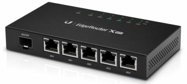 Ubiquiti Networks UISP EdgeRouter X SFP, Passive PoE, Layer 2, ER-X-SFP