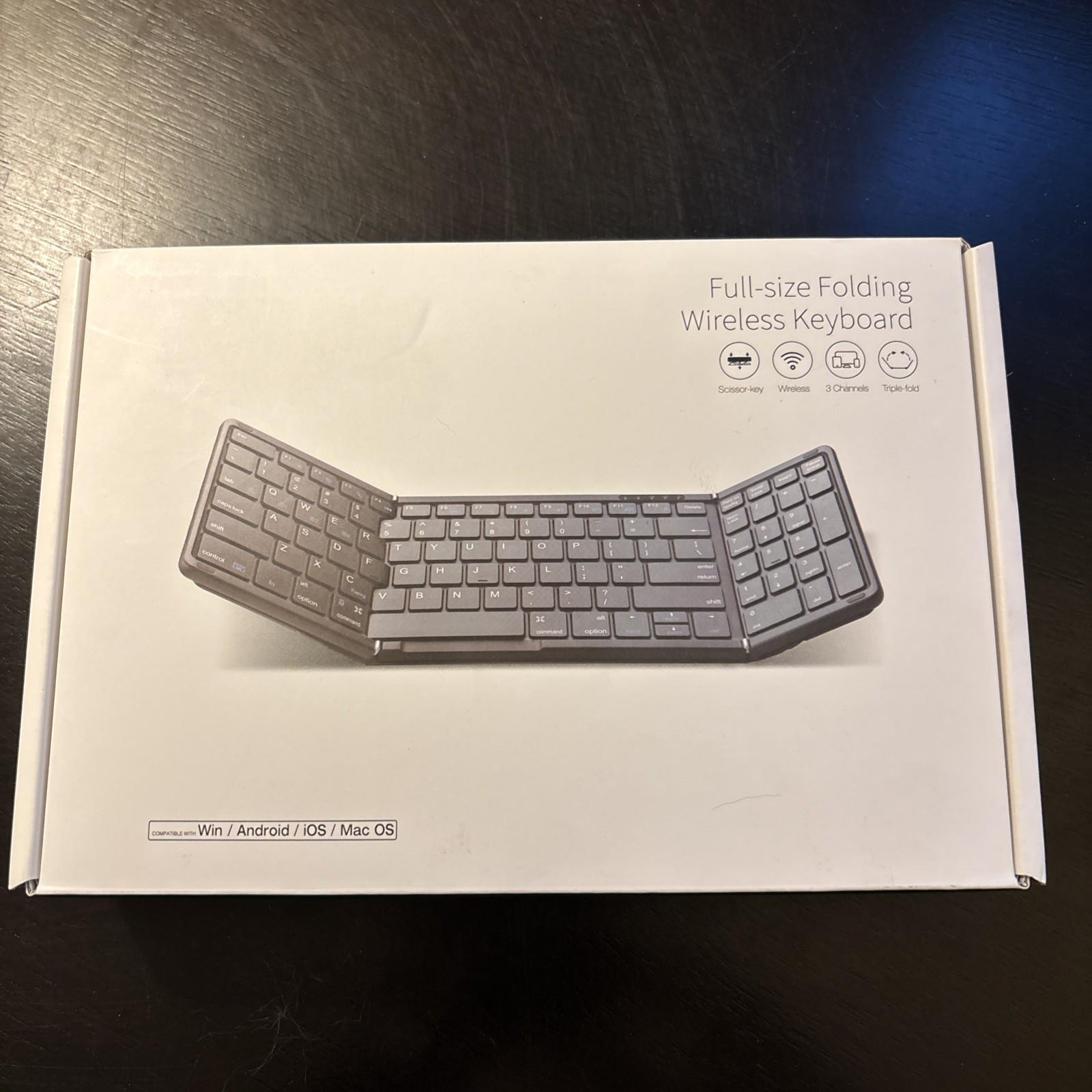 Samsers Full-size Folding Wireless Keyboard - Windows/IOS/MacOS/Android