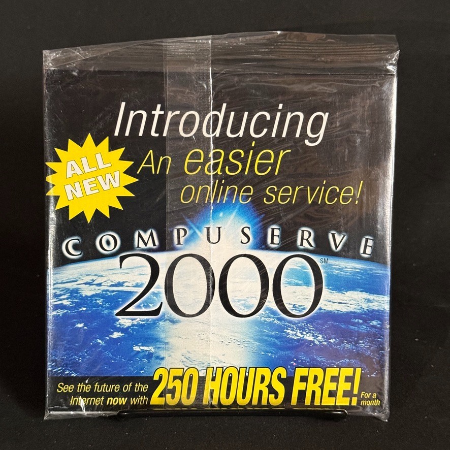 Vintage AOL 5.0 CompuServe 2000 Sealed Internet Software CD 1990s Dial Up Lot