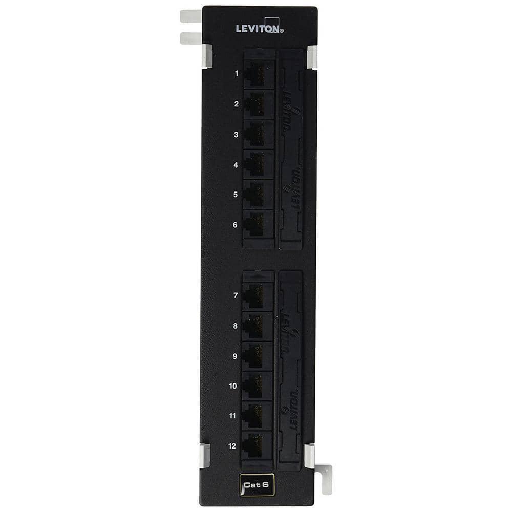 Leviton Universal Patch Block 12-Port eXtreme Cat 6+ 110-Style Cat6 Port Type
