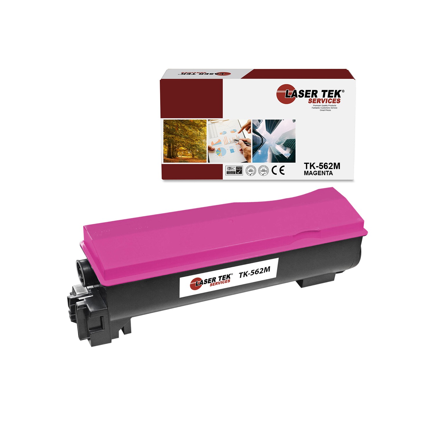 LTS TK562 TK-562M Magenta Compatible for Kyocera FS-C5300DN Toner Cartridge