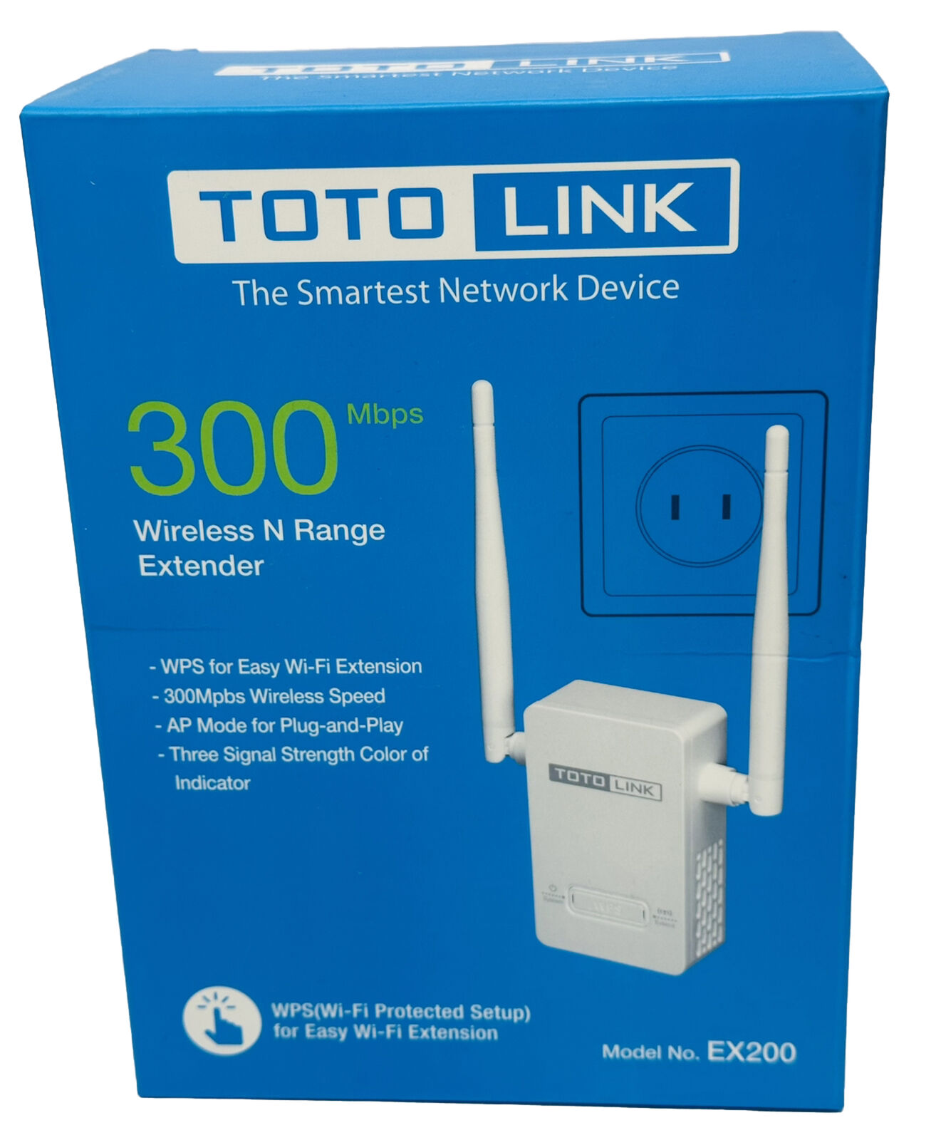 NEW WPS 300Mbps WiFi Range Extender Wireless Repeater Wall Plug-in Easy Setup