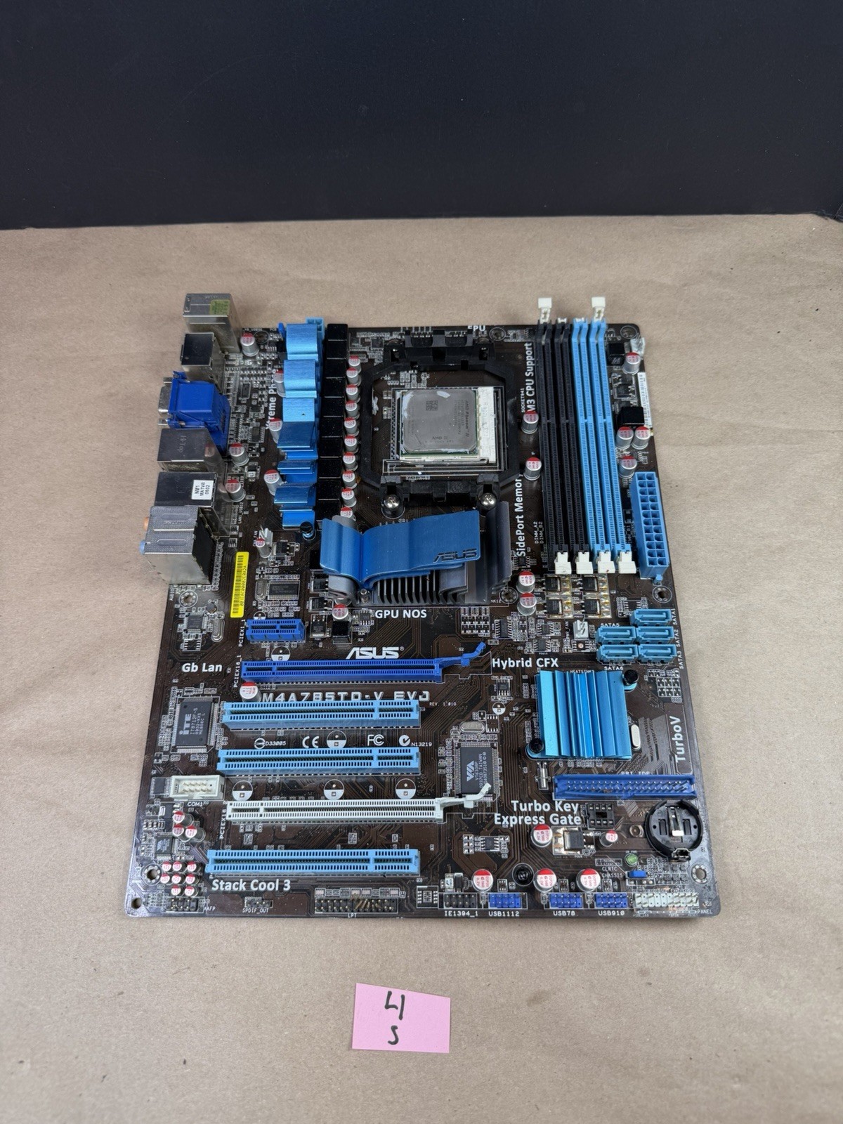 ASUS M4A785TD-V EVO Socket AM3 mPGA941 Motherboard  + AMD Phenom II Ships Fast