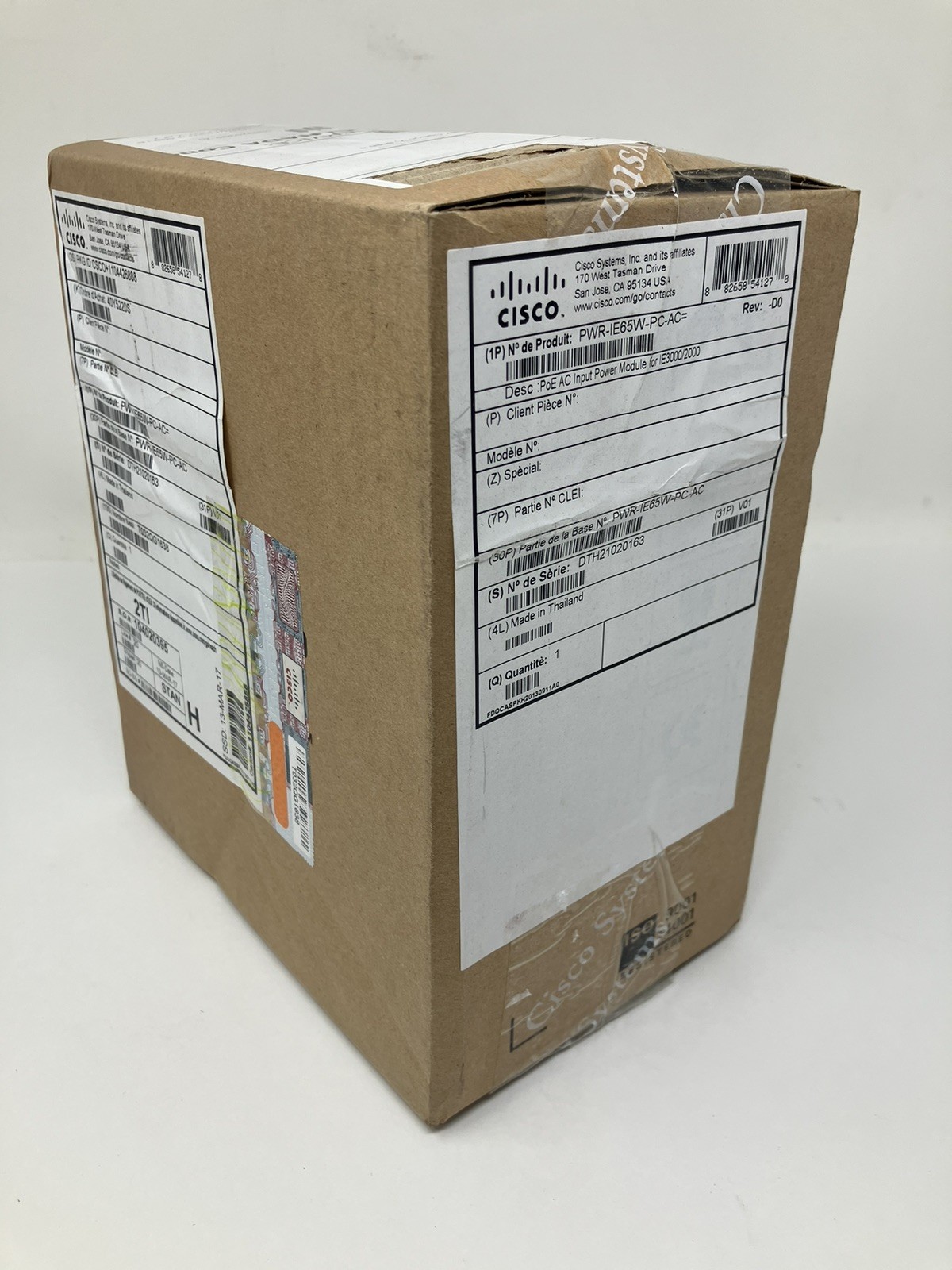 New Cisco PWR-IE65W-PC-AC AC Power Module for 3000 Series Switches