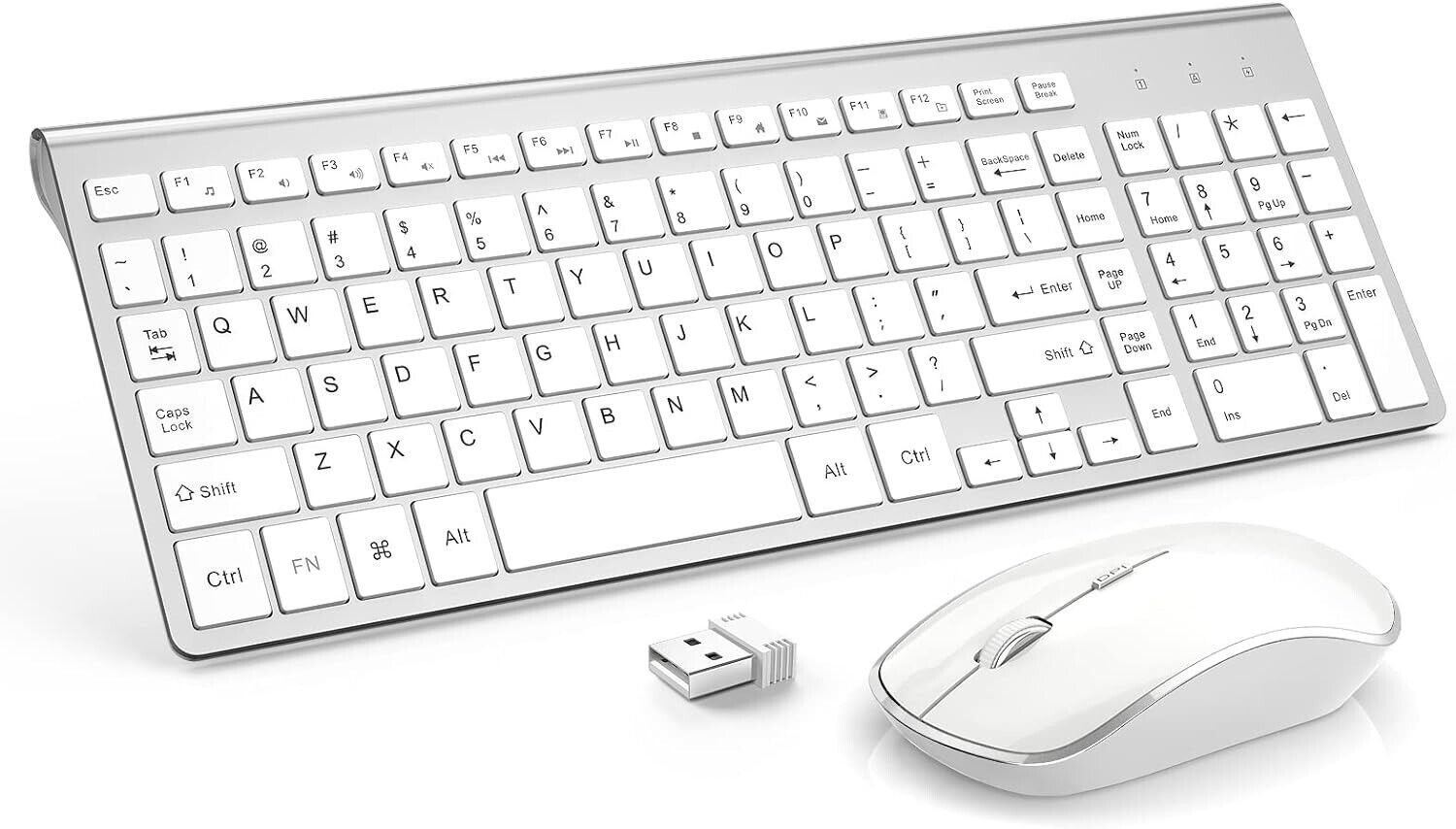 🔥JOYACCESS KB2US Wireless Keyboard & Mouse, USB Slim Wireless Keyboard Mouse🔥