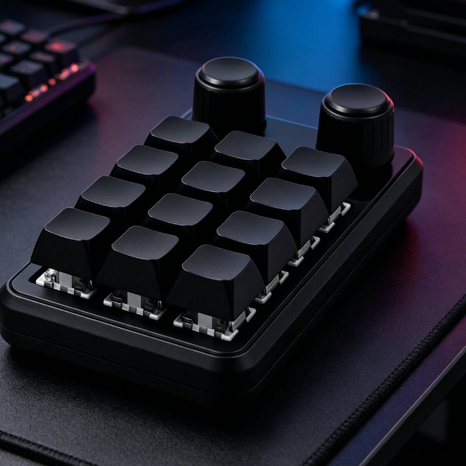 Custom Mechanical Macro Pad Hot-Swappable 12-Key Programmable Keypad RGB Backlit