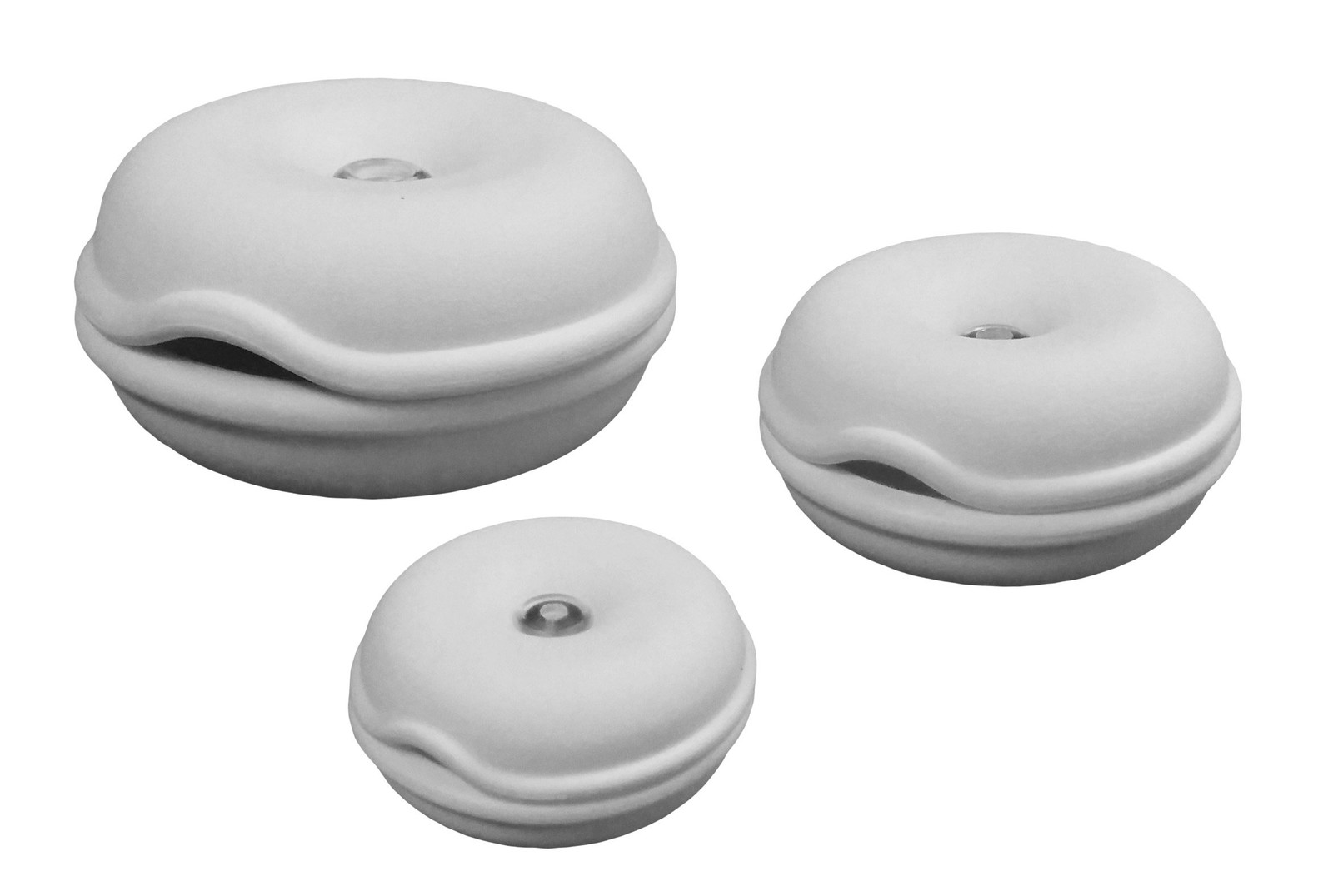Electriduct Small Cable Turtle Desk Organizer for Hiding & Small, White