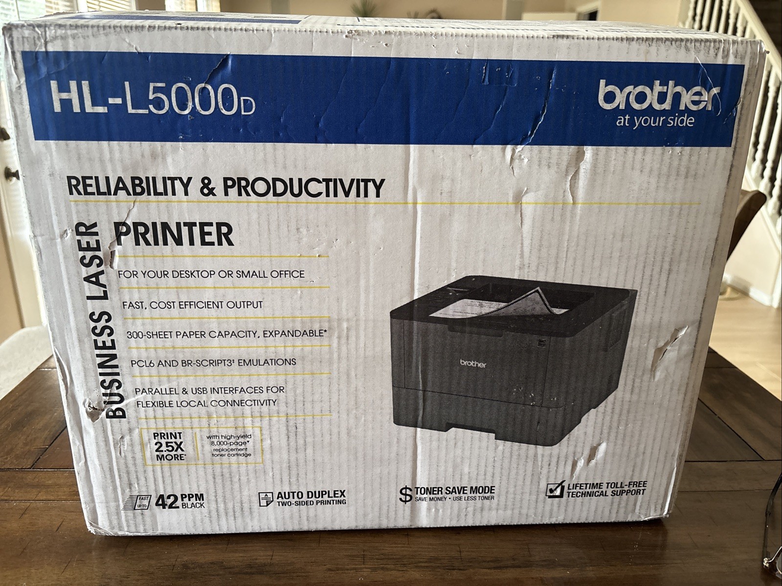 New Brother - HL-L5000D Laser Printer - Black & White