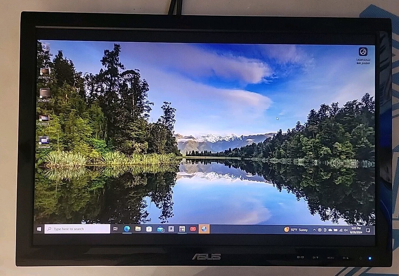 Scratched Black ASUS VS198D-P 19" LCD Widescreen Monitor LED Backlit *No Stand