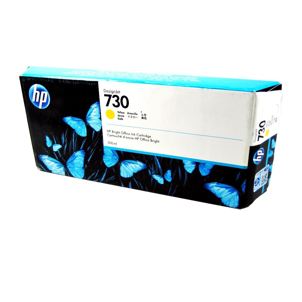 Genuine HP 730 Yellow 300ml Ink Cartridge P2V70A HP DesignJet T1700